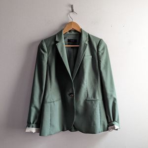 J Crew fern green wool classic single button business casual professional blazer